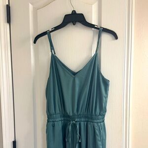 Teal Sleeveless Jumpsuit